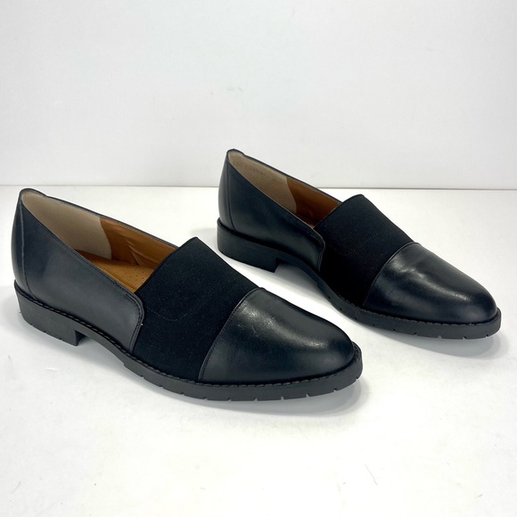 📌SOLD📌 NATURALIZER DUAL ACTION FOAM BLACK LEATHER LOAFERS🆕 - Picture 2 of 14